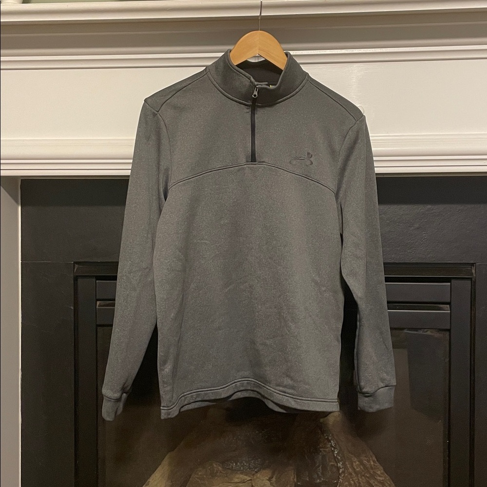 Under Armour Charcoal Quarter-Zip Pullover size small